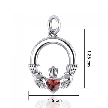 Celtic Claddagh Silver Charm TC318 - Jewelry